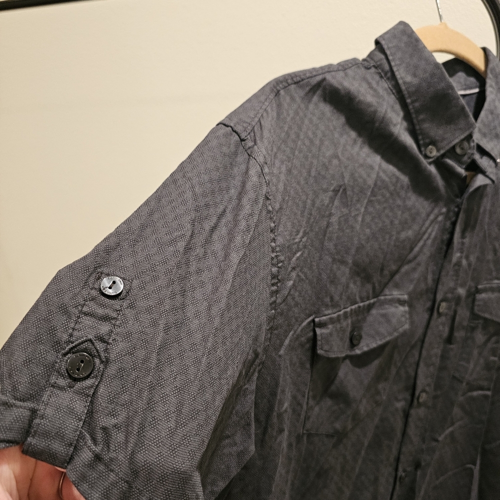 Calvin Klein Textured Button-Up Shirt - Picture 4 of 7